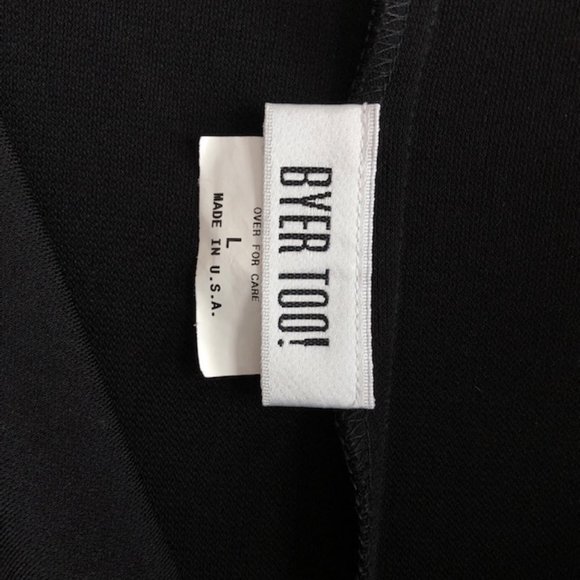 Byer Too! Little Black Dress with draping neckline and side slits - Picture 12 of 13